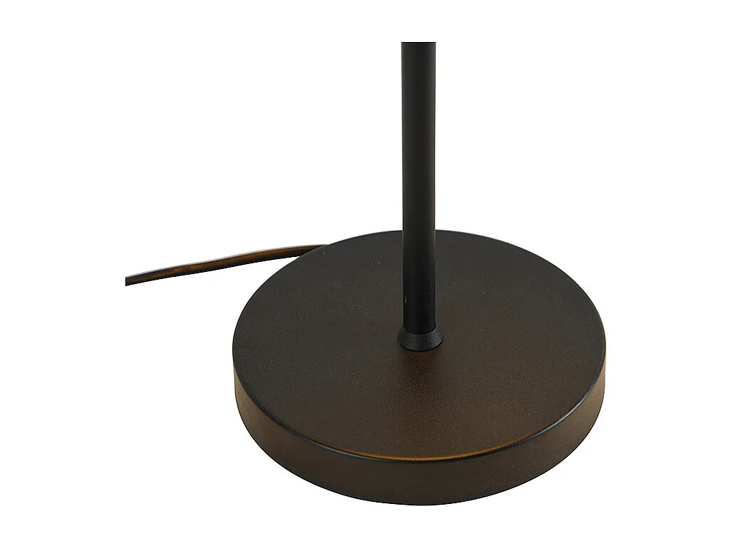 Lampe de table rétro noire avec or - Magnax