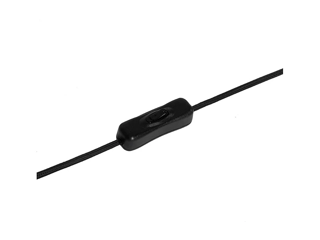 Lampe de table noire avec verre fumé et transparent 6 lumières - Bonnie