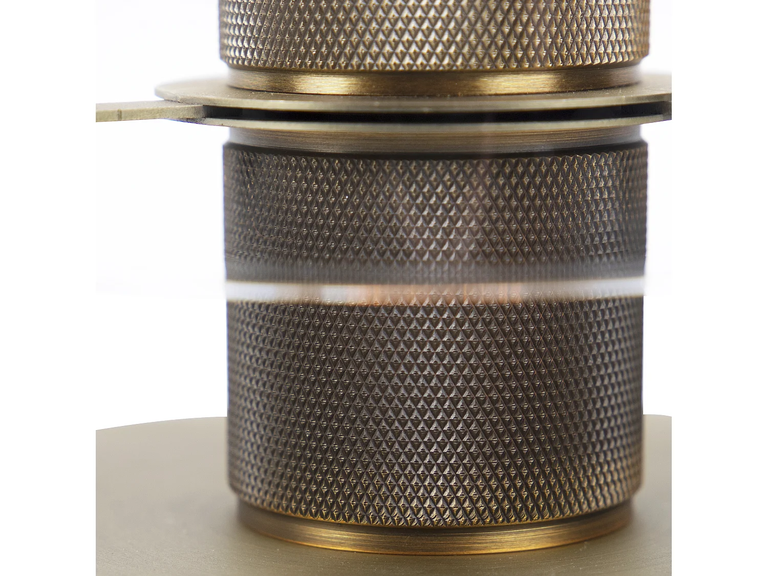 Lampe de table scandinave bronze avec verre - Dôme