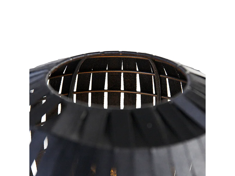 Lampe de table trépied moderne noire - Zoë