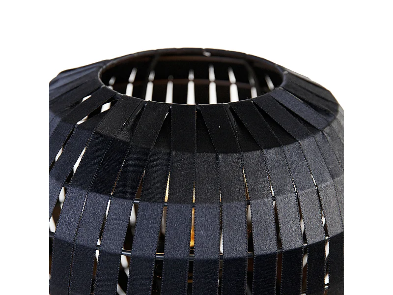 Lampe de table trépied moderne noire - Zoë