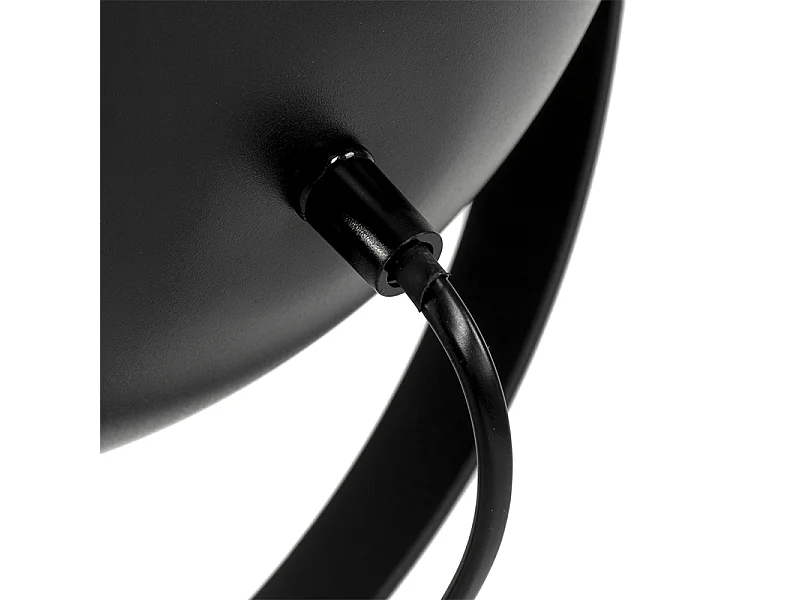 Lampe de table noire avec or 63,3 cm trépied réglable - Magnax