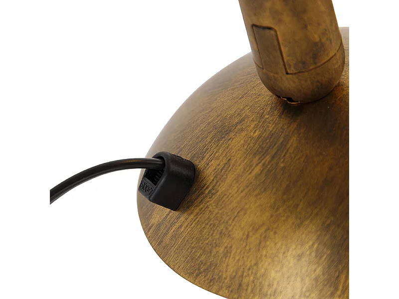 Petite lampe de table vintage en or - Botanica