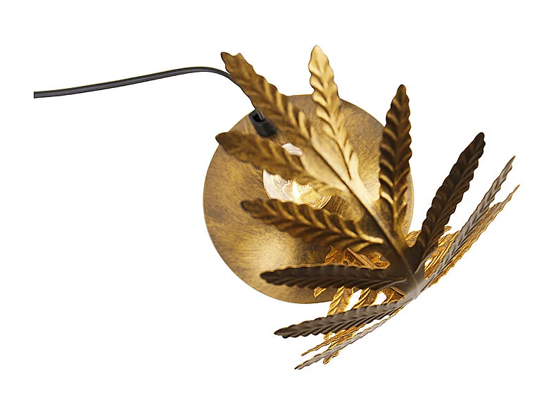 Petite lampe de table vintage en or - Botanica