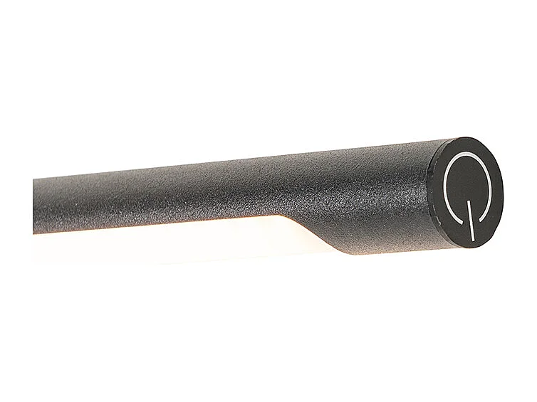 Lampe de bureau à pince noire avec LED et variateur tactile - Lionard