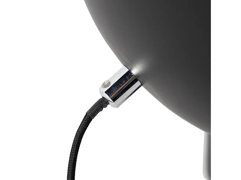 Lampe de table industrielle noire avec intérieur doré - Magna Eglip