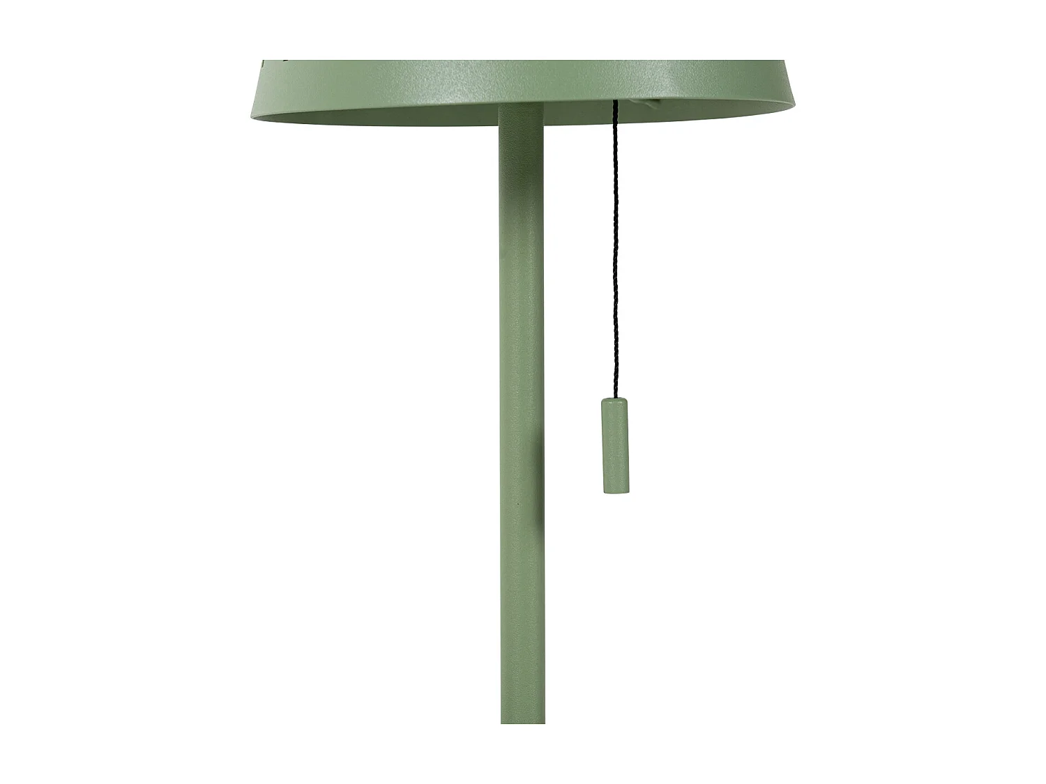 Lampe de table d'extérieur verte avec LED intégrée à 3 niveaux de luminosité, rechargeable et solaire - Ferre