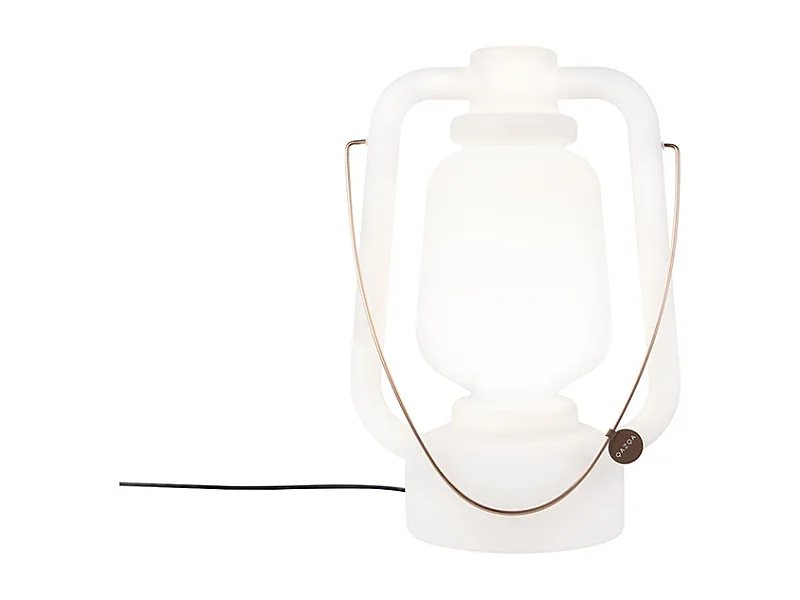 Lampadaire blanc 51 cm IP44 - Storm Large