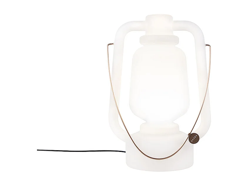 Lampadaire blanc 51 cm IP44 - Storm Large