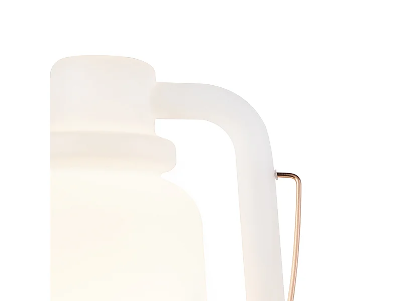 Lampadaire blanc 51 cm IP44 - Storm Large