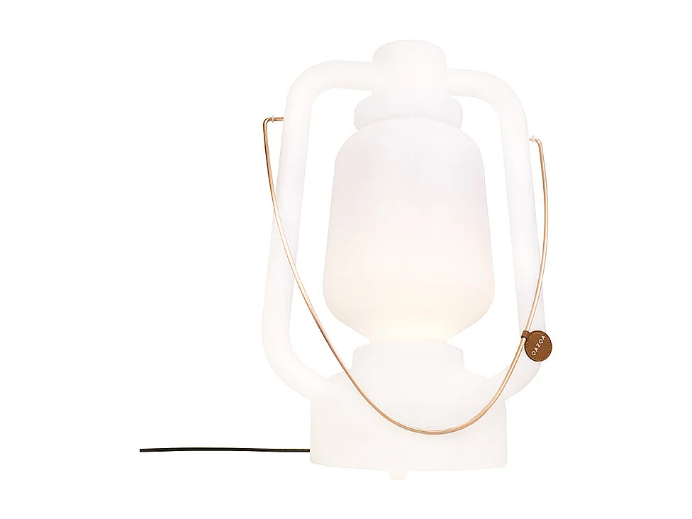 Lampadaire blanc 51 cm IP44 - Storm Large