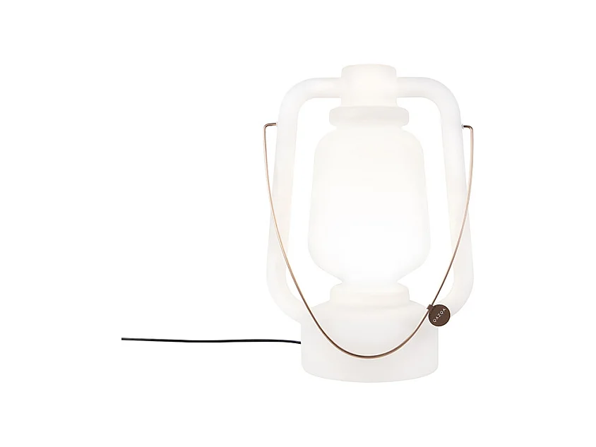 Lampadaire blanc 51 cm IP44 - Storm Large
