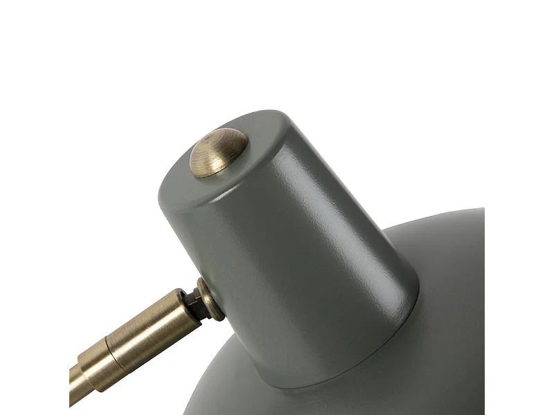 Lampe à poser rétro verte et bronze - Milou