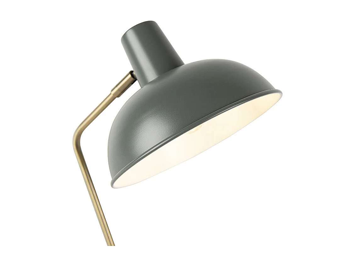Lampe à poser rétro verte et bronze - Milou