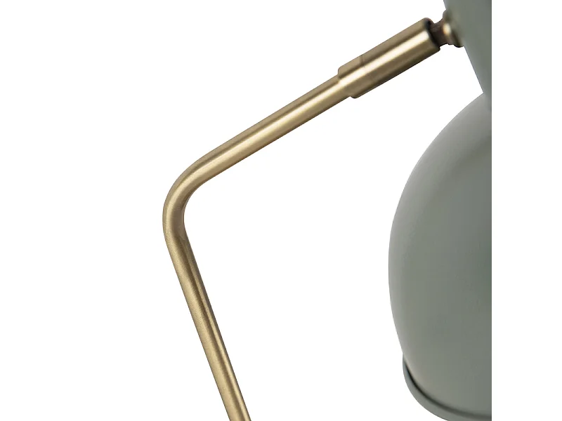 Lampe de table rétro verte avec bronze - Milou