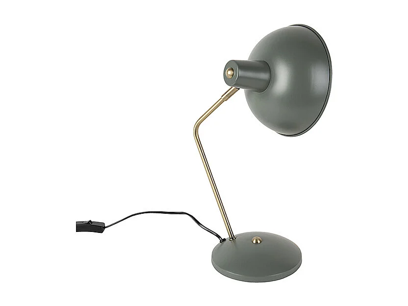 Lampe de table rétro verte avec bronze - Milou