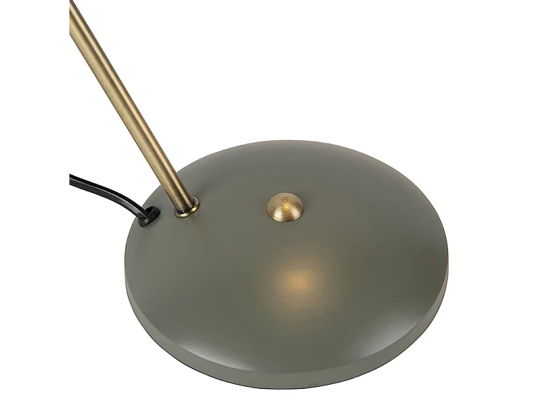 Lampe de table rétro verte avec bronze - Milou