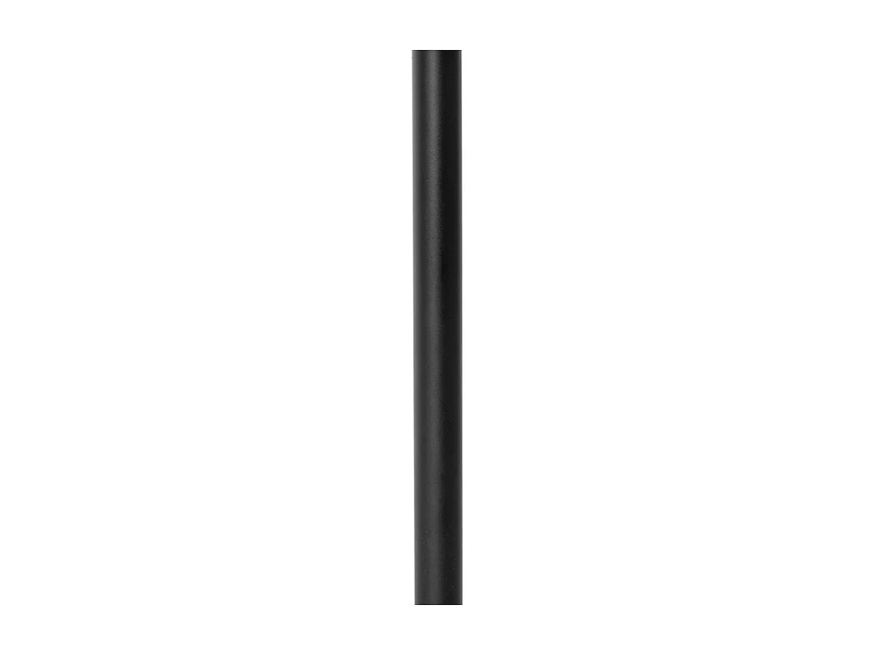 Lampe de table rustique noire avec rotin 25 cm - Kata