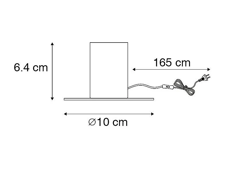 Lampe de table romantique cuivre - Facil