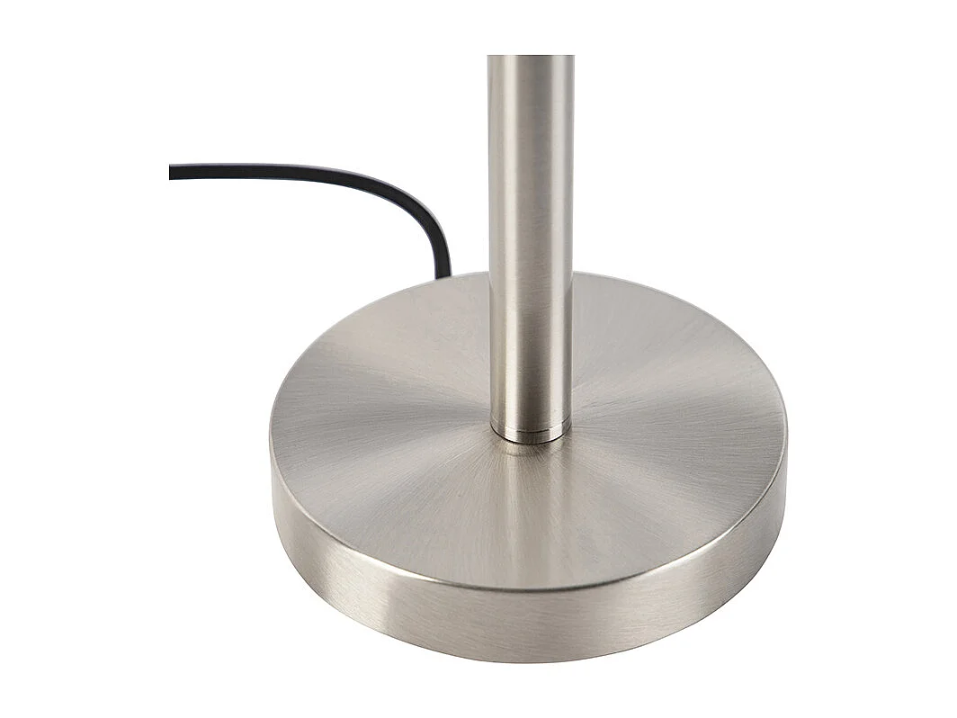 Lampe de table moderne en acier avec abat-jour noir 35 cm - Simplo