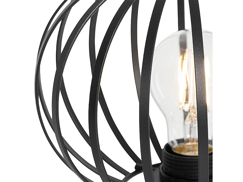 Lampe à poser design noire - Johanna