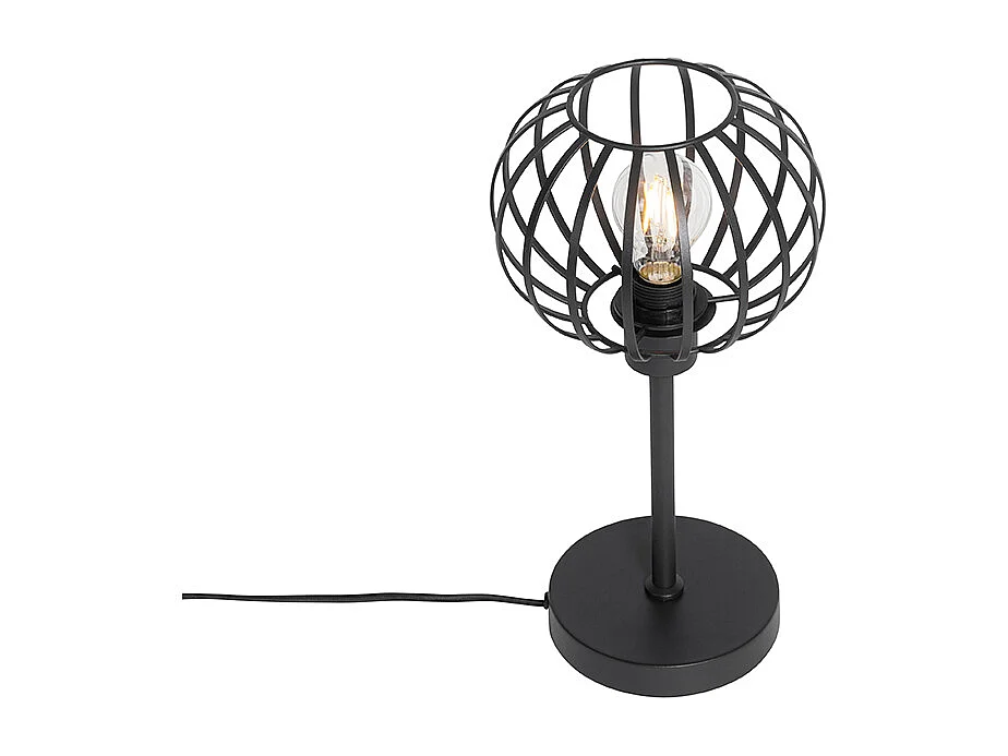 Lampe à poser design noire - Johanna