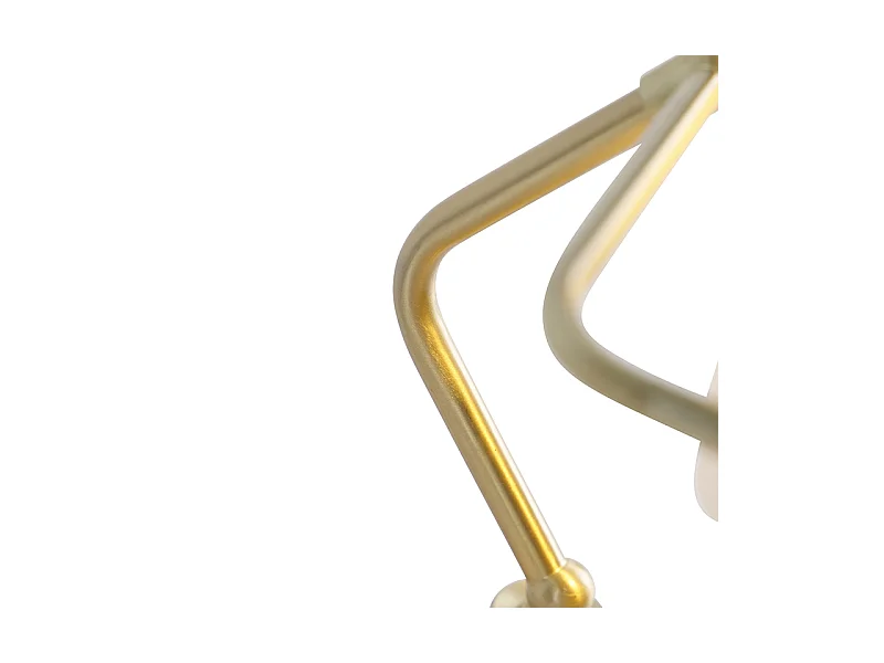 Lampe de notaire classique en or avec verre opale - Banker