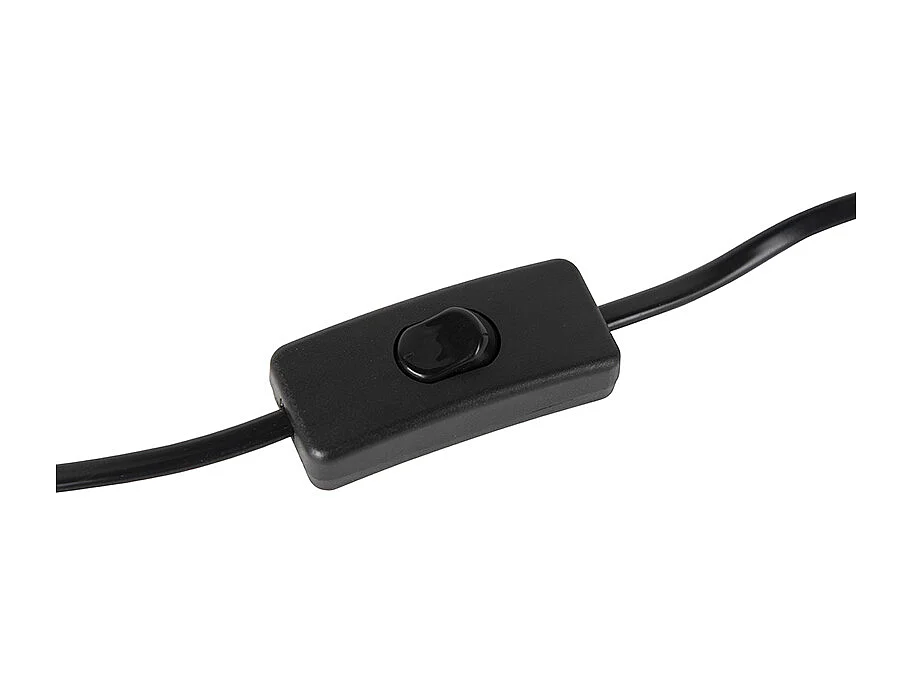 Lampe de table rétro noir avec bronze - Milou