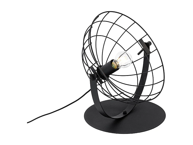 Lampe de table industrielle noire orientable - Hanze