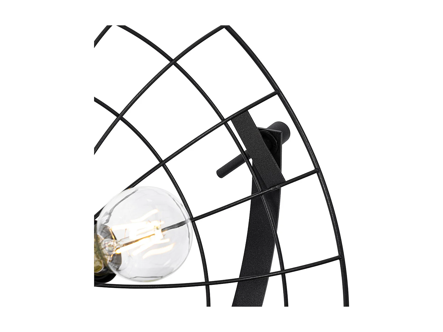 Lampe de table industrielle noire orientable - Hanze