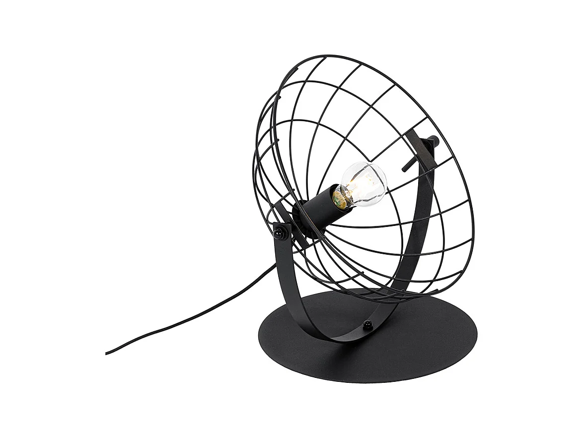Lampe de table industrielle noire orientable - Hanze