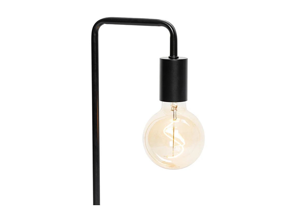 Lampe de table noire moderne avec recharge sans fil - Facil