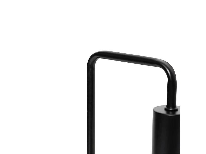 Lampe de table moderne noire avec recharge sans fil - Facil
