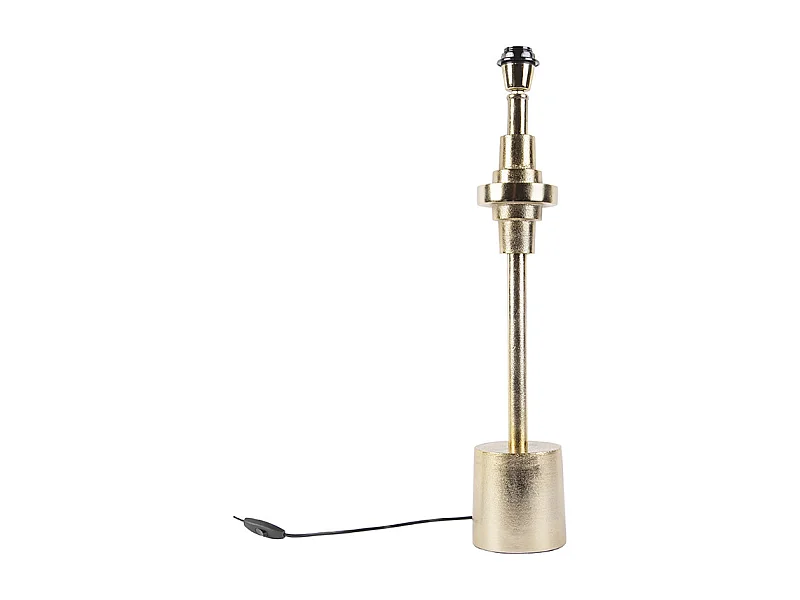 Lampe de table Art Deco doré sans abat-jour - Diverso