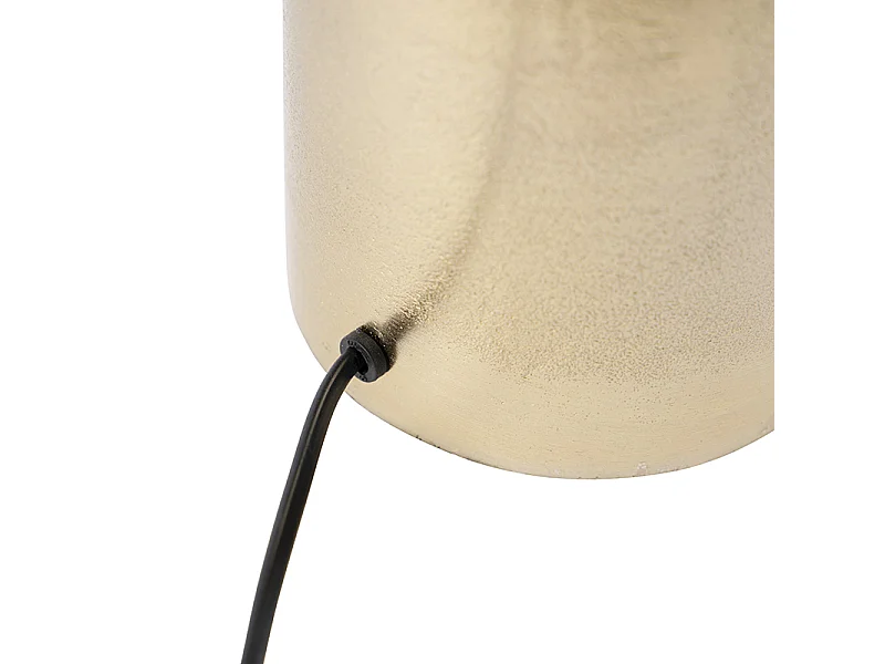 Lampe de table Art Deco doré sans abat-jour - Diverso