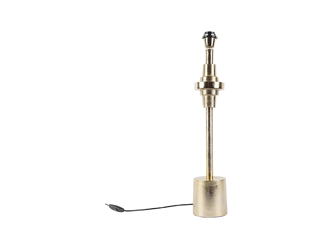 Lampe de table Art Deco doré sans abat-jour - Diverso
