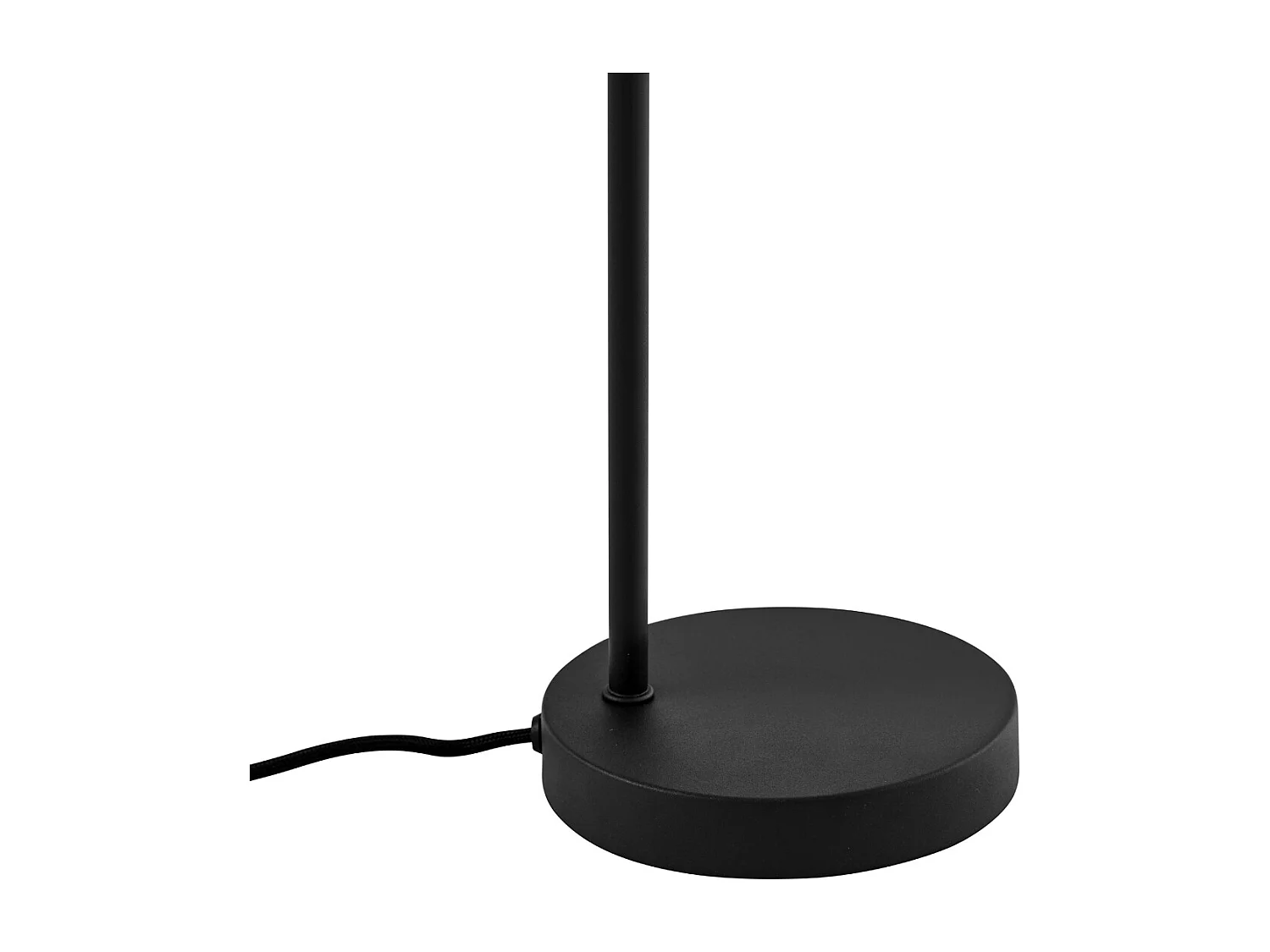 Lampe de table Art Déco noire avec verre fumé - Vidro