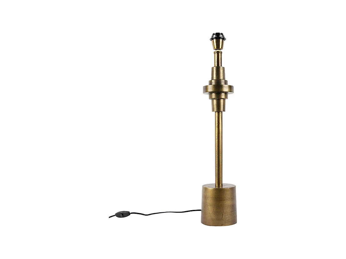Lampe de table Art Deco en bronze sans abat-jour - Diverso