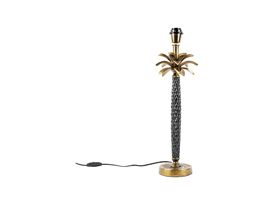 Lampe de table Art Déco doré sans abat-jour - Areka