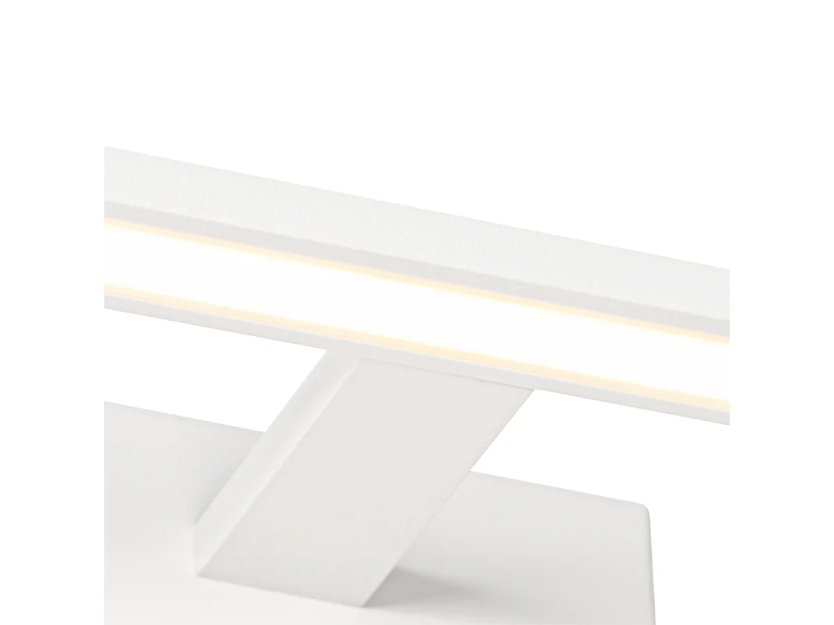 Applique murale blanche 41,5 cm avec LED IP44 - Jerre