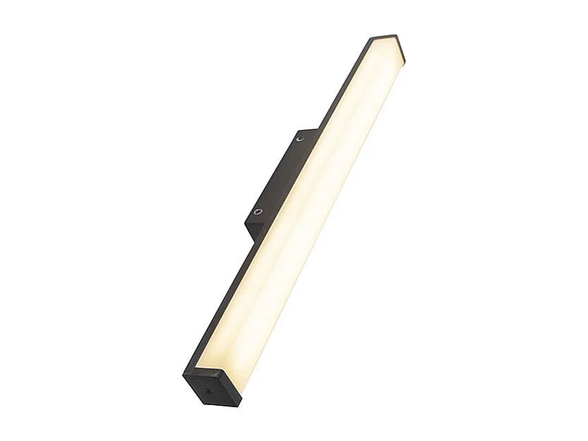 Applique murale de salle de bain moderne noire 62 cm IP44 - Cascada