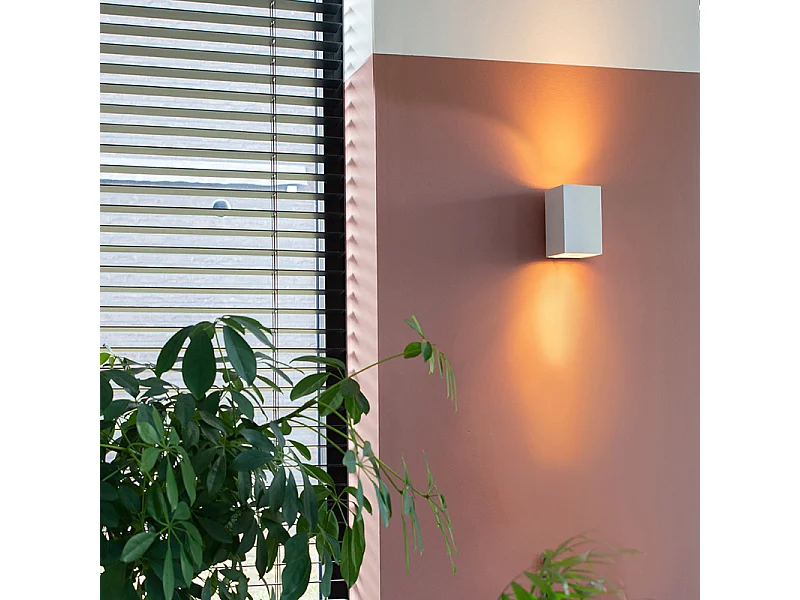 Applique moderne carrée blanche - Sandy