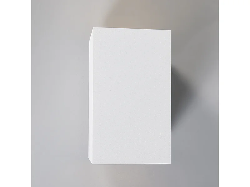 Applique murale moderne blanche carrée 2 lumières - Sandy