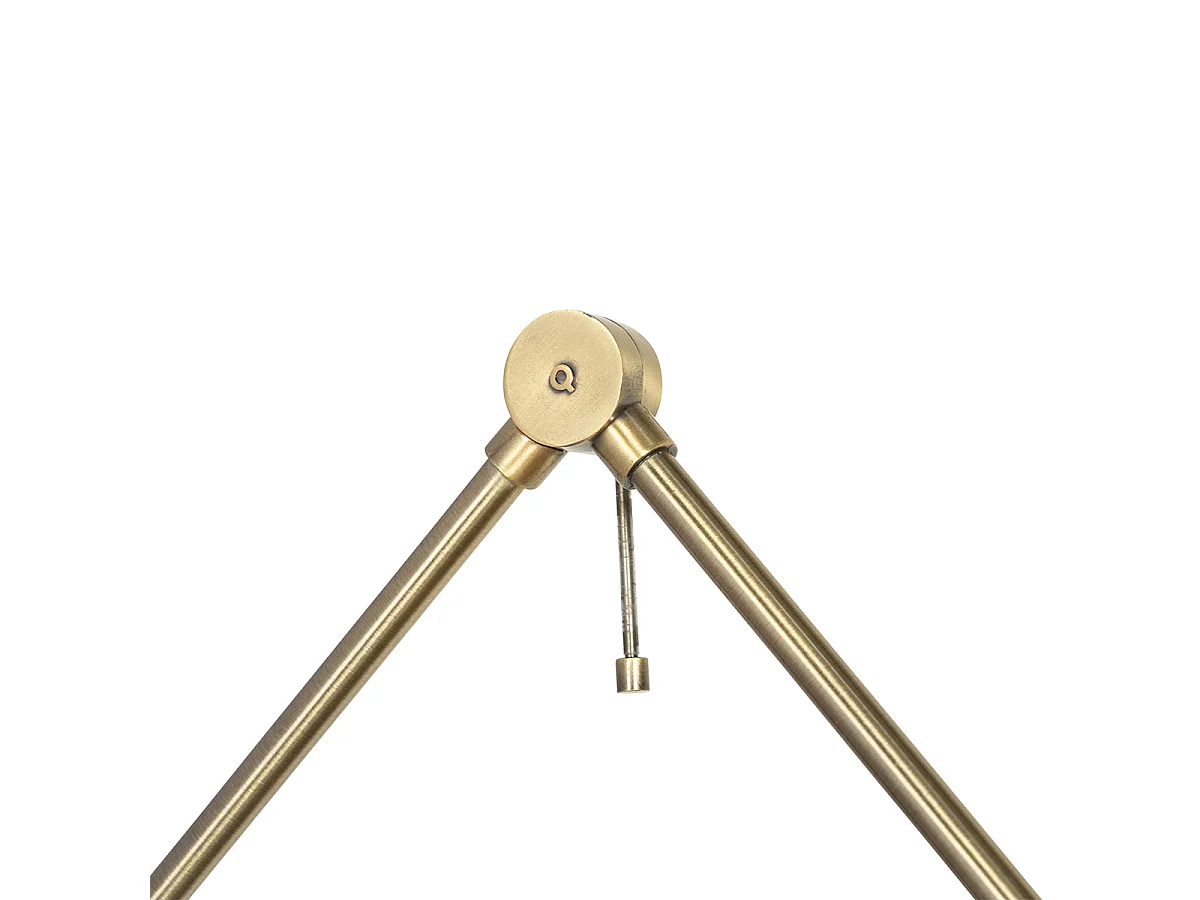 Applique murale rétro acier rose avec bronze - Milou