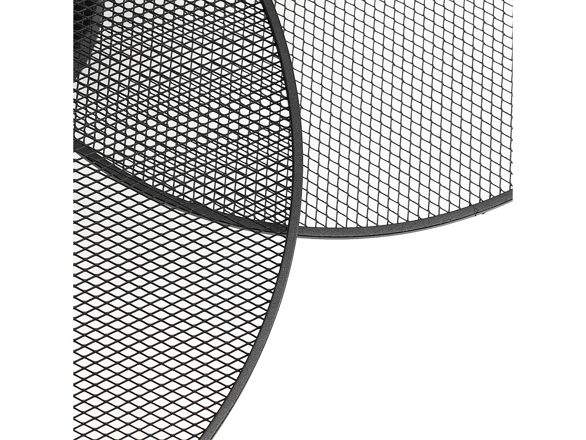 Applique murale design noire avec grille 3 lumières - Jane