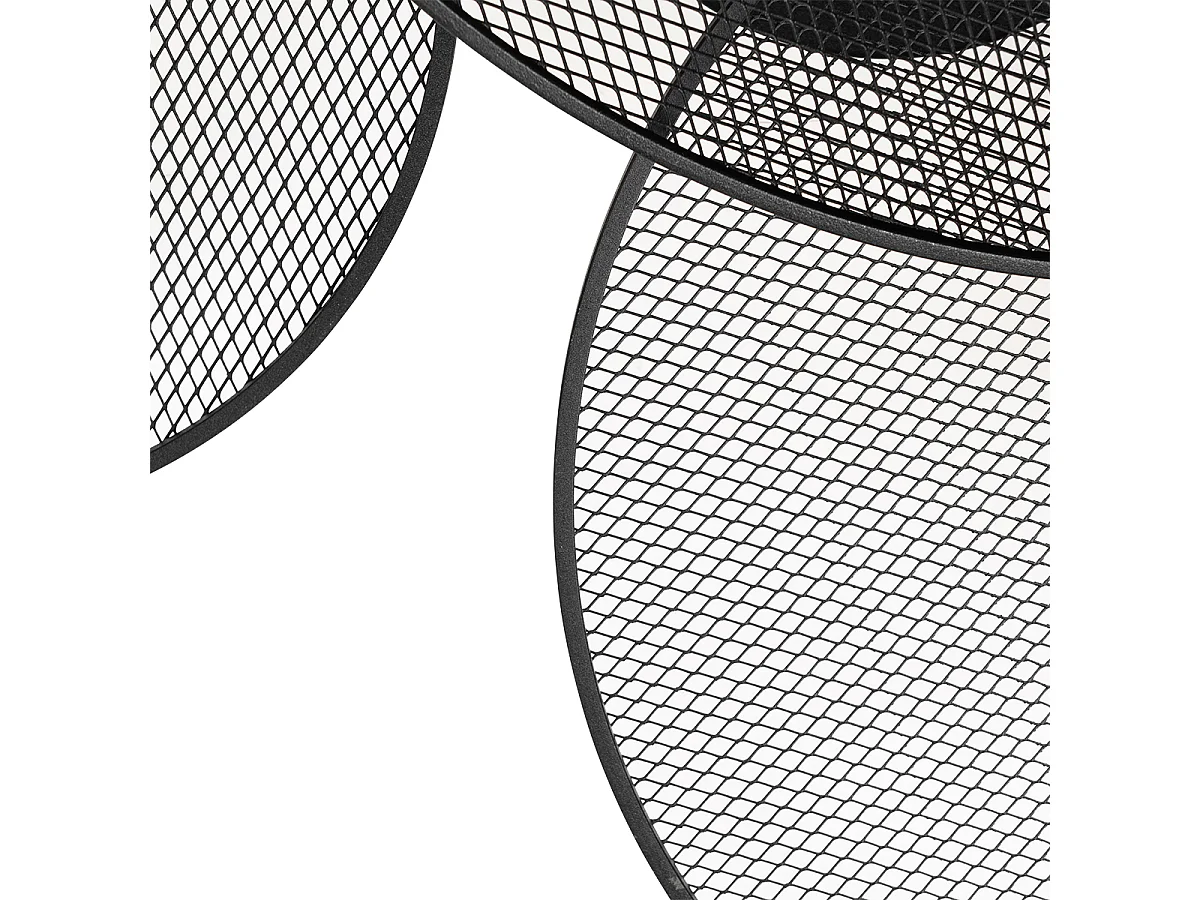 Applique murale design noire avec grille 3 lumières - Jane