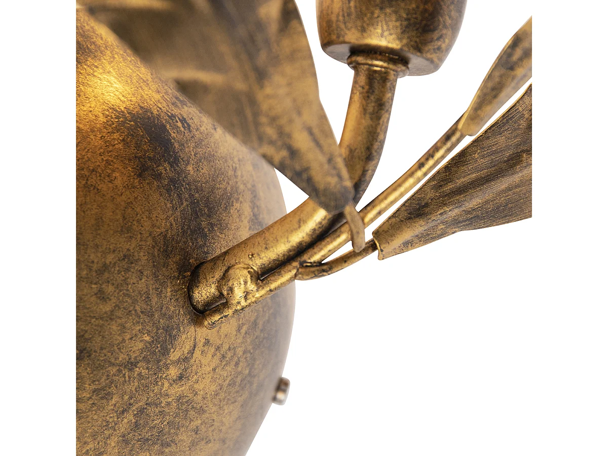 Applique murale vintage or antique - Linden