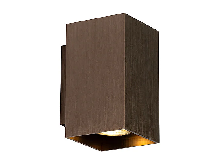Applique moderne carrée en bronze foncé - Sandy