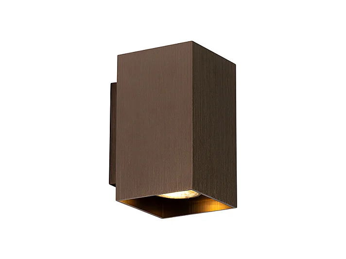 Applique moderne carrée en bronze foncé - Sandy