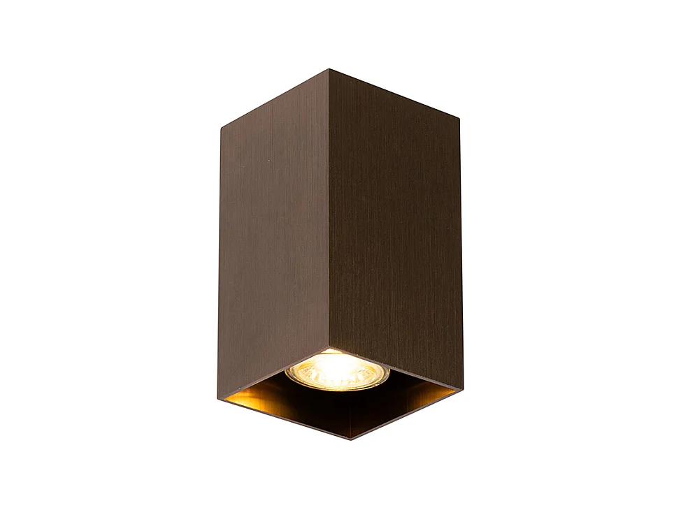 Applique moderne carrée en bronze foncé - Sandy
